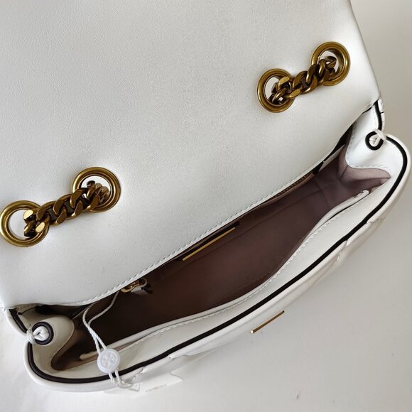 Tory Burch diamond grid platinum chain bag shoulder bag crossbody bag - Picture 5 of 8